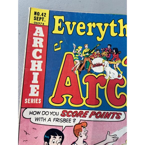 Archie Series Everythings Archie #42 Sept 1975 Comic Book Vintage Rare Find - Picture 6 of 6